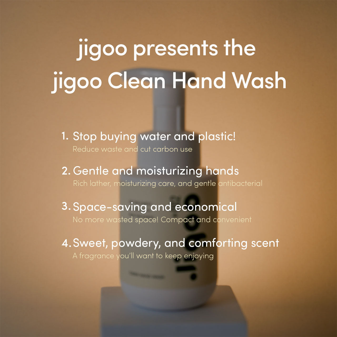 JIGOO CLEAN HANDWASH (Bottle and refill sold as a set)