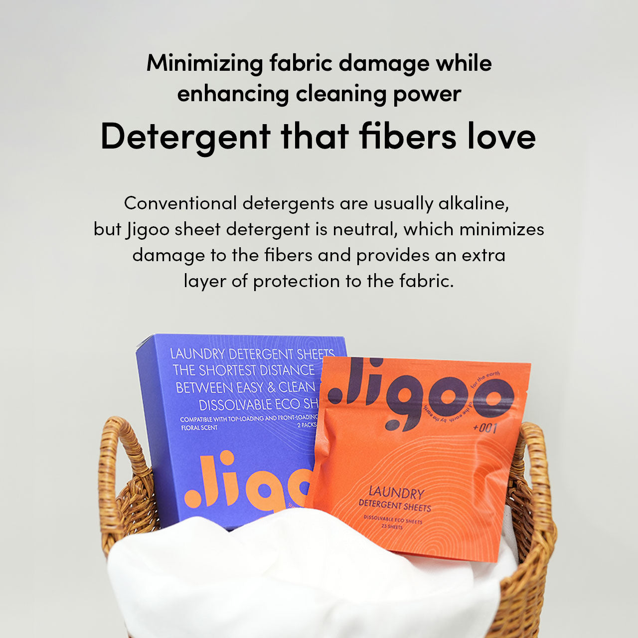 JIGOO LAUNDRY DETERGENT SHEETS